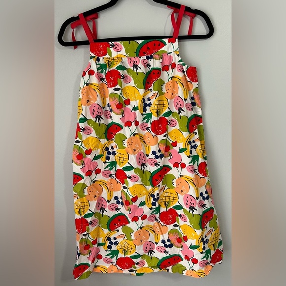 Hanna Andersson girls Sz 12 (150cm) Spaghetti Strap Fruit Sundress Casual - Picture 3 of 7